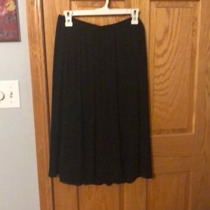 Black knee length skirt